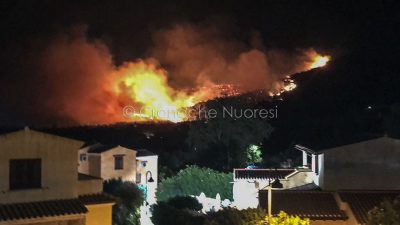 Incendio tra Tanaunella e Budoni (foto Mary Cabboi)