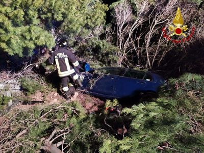 La Golf dopo l'incidente