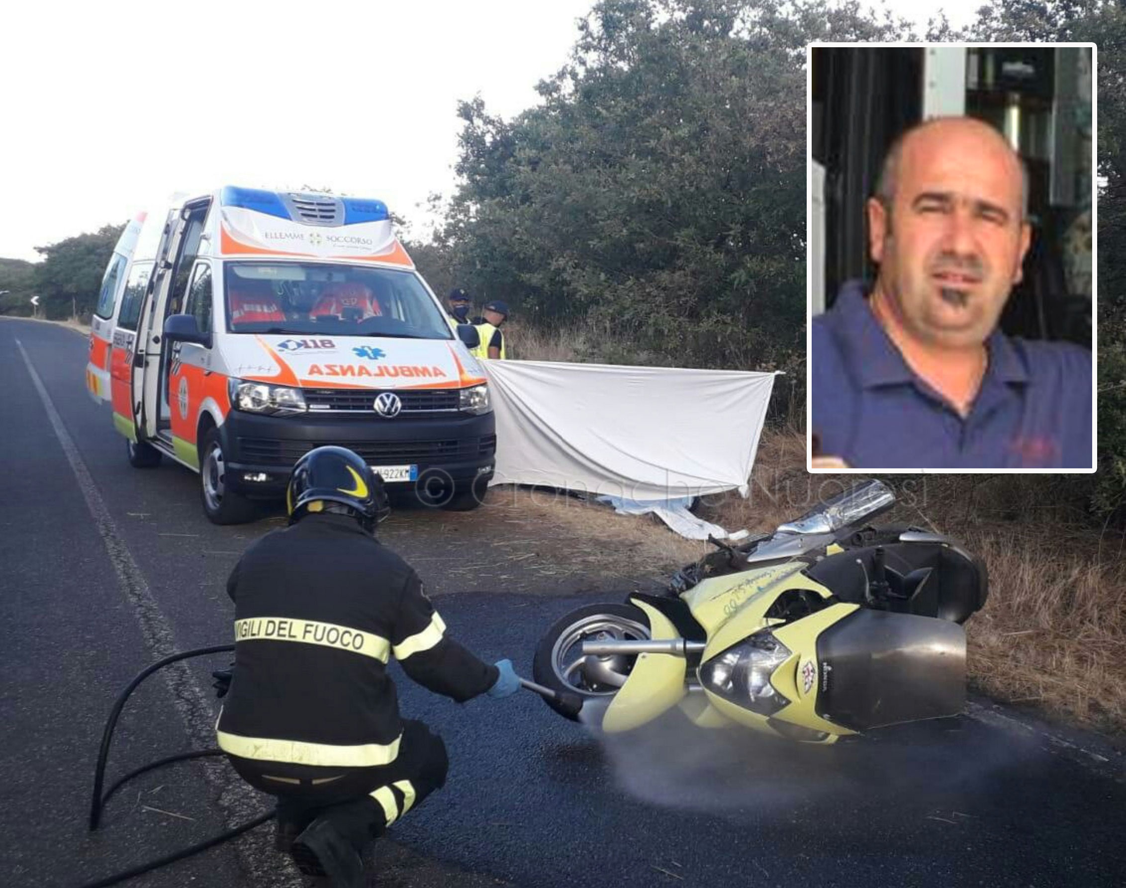 Tragedia della strada al bivio per Bolotana: centauro perde la vita cadendo in curva