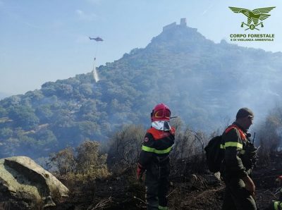 L'incendio di ieri a Bottidda