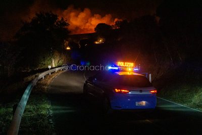 Nuoro. Pauroso incendio Su Berrinau (foro S.Novellu)