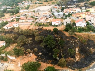Orgosolo devastata dall'incendio