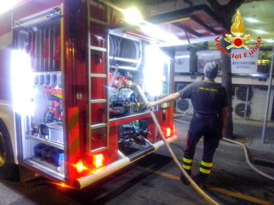 Vigili del Fuoco durante l'emergenza idrica