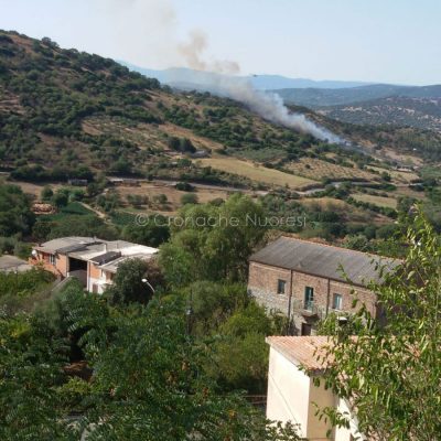 L'incendio a Oniferi