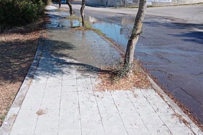 perdita d'acqua a Orotelli
