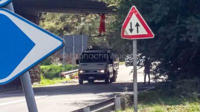 Lavori al cavalcavia di Pratosardo (foto Cronache Nuoresi)