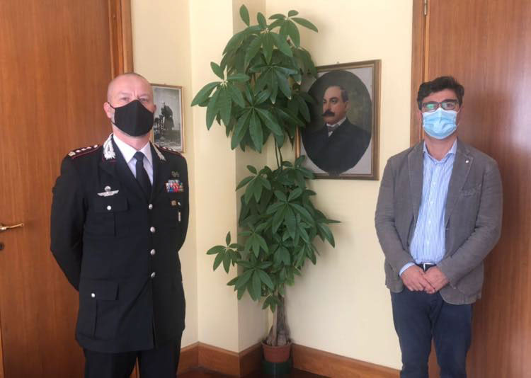 Nuoro. Il nuovo comandante dei Carabinieri in visita al Comune