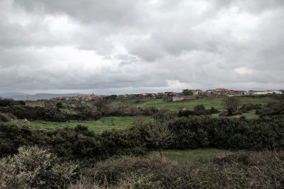 Una panoramica dell'abitato di Sedilo