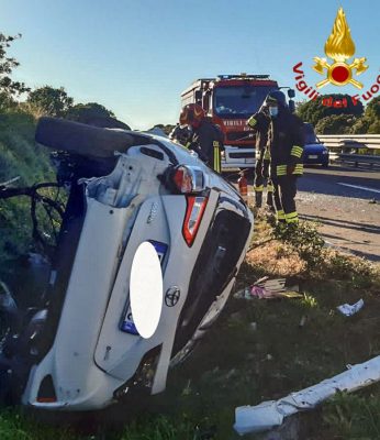 La Toyota dopo l'incidente