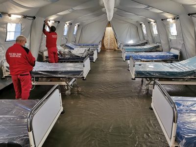 Nuoro, l'ospedale da campo