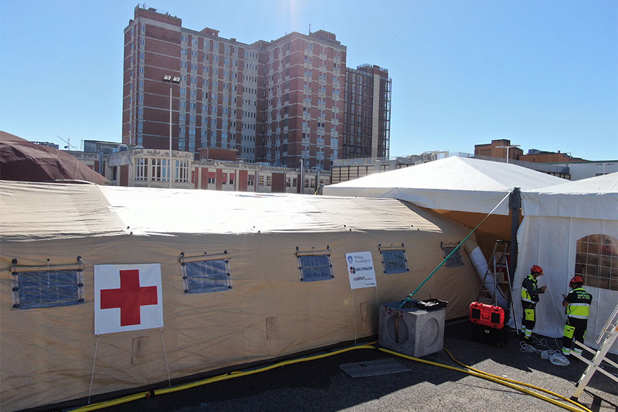 Nuoro. Ospedale da campo chiuso per potenziare l’impianto di riscaldamento