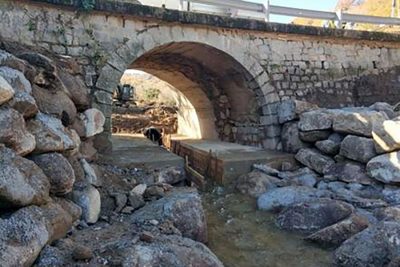 Bitti, il ponte sulla 389