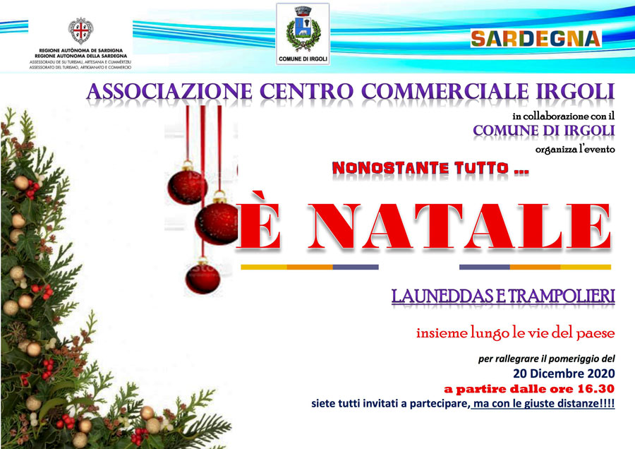 “Nonostante tutto è Natale”. Al via la rassegna che parte da Irgoli
