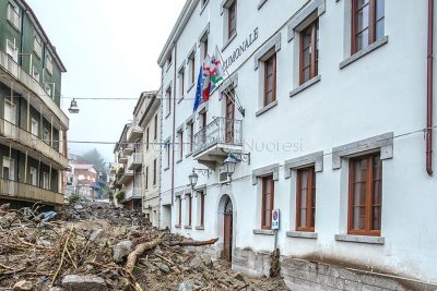 Il Comune di Bitti dopo l'alluvione (foto S.Novellu)