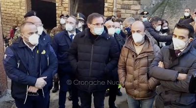 Il ministro per gli affari regionali e le autonomie Francesco Boccia a Bitti