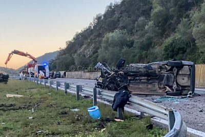 La scena dell'incidente nella foto di un lettore
