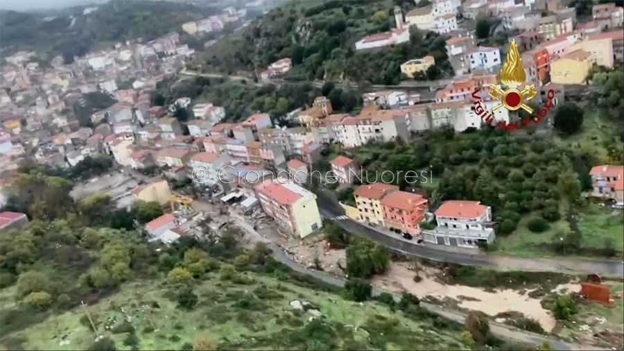 Alluvione a Bitti. Vigili del fuoco a tutto campo: via Cavallotti liberata definitivamente dal fango – VIDEO
