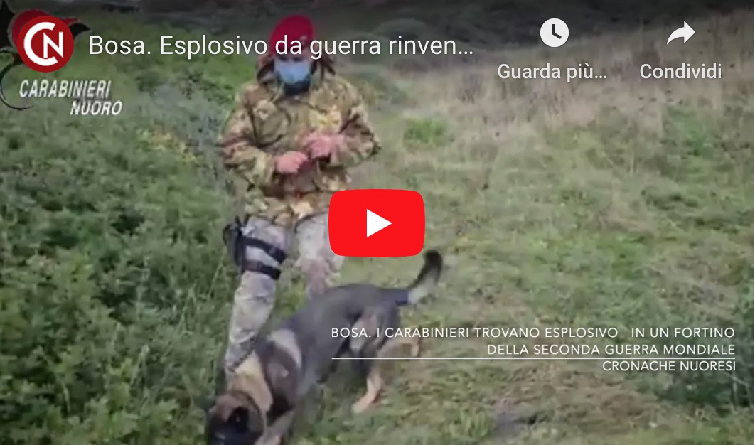 Bosa. Esplosivo da guerra rinvenuto in un fortino del secondo conflitto mondiale – VIDEO