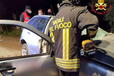 VVf sul luogo dell'incidente