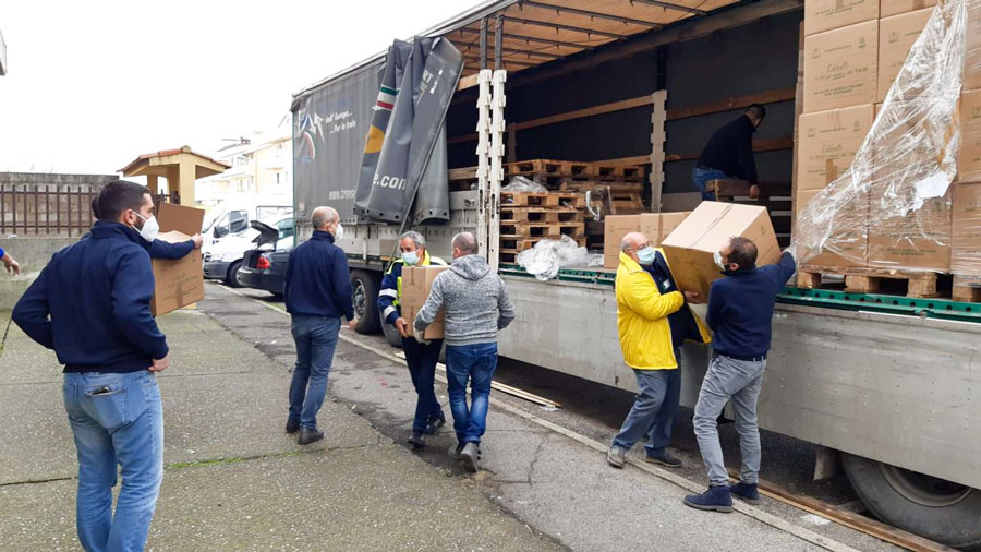 Coldireti. Donati 600 pacchi alle famiglie bisognose