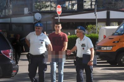 Christian Fodde scortato in tribunale a Oristano