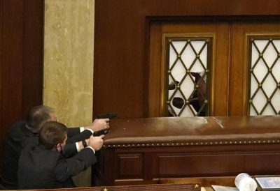 Una delle fasi dell'insurrezione al Campidoglio