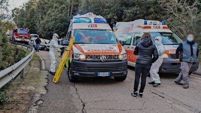 I soccorsi sul luogo dell'incidente