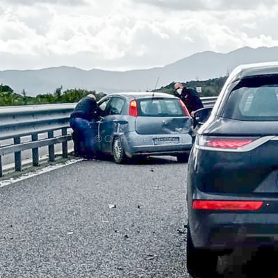 La scena dell'incidente sulla SS 131