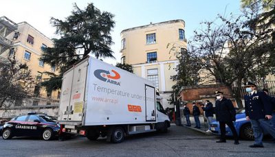 L'arrivo dei vaccini a Roma