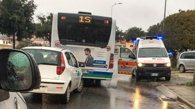 L'incidente in viale Costituzione