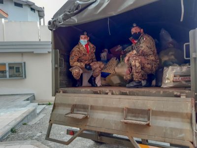Il camion della Brigata Sassari partito da Nuoro