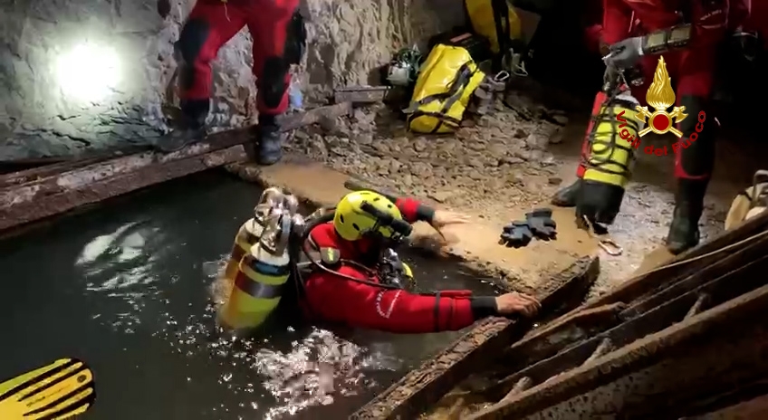 Conclusa l’esercitazione dei Vigili del fuoco nella miniera di Reigraxius a Domusnovas – Photogallery