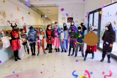 La festa di Carnevale degli alunni della 5°C-Biscollai