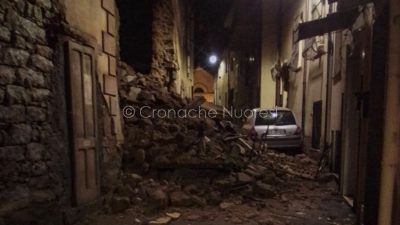 Nuoro, la casa crollata in via Farina