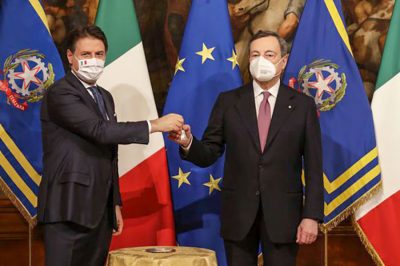 Passaggio di consegne tra Conte e Draghi
