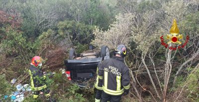 La Sportage dopo l'incidente