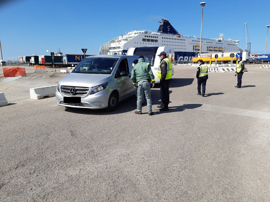 Arrivi in Sardegna: oltre 2.500 controlli in 24 ore