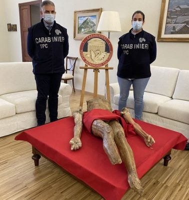 Il Cristo di Galtellì recuperato dopo 30 anni