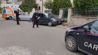 La scena dell'incidente a Orosei
