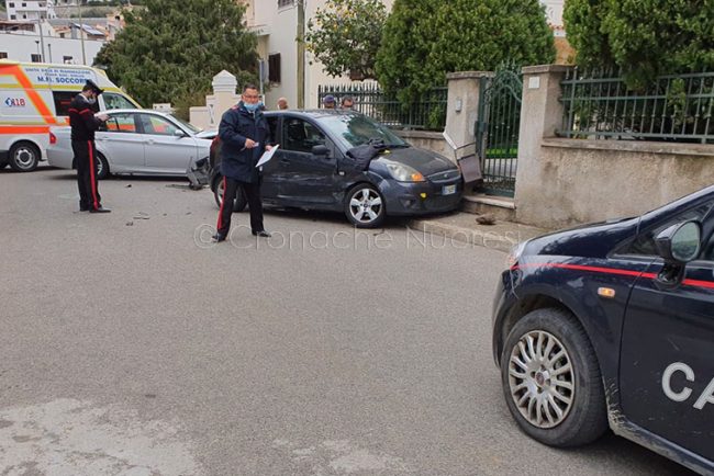 La scena dell'incidente a Orosei