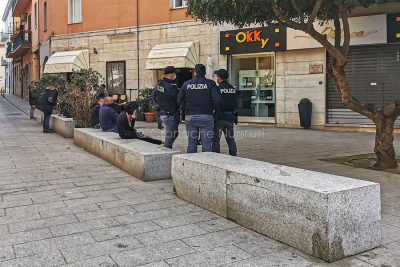 Nuoro. Il corso Garibaldi durante la zona arancione (foto S.Novellu)