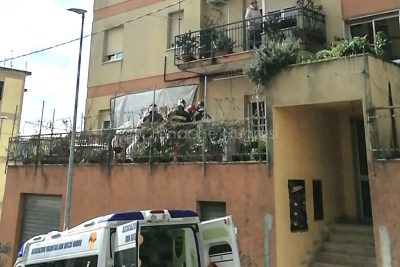 Un momento dei soccorsi (foto Cronache Nuoresi