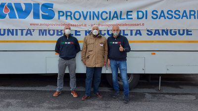 I rappresentanti dell'AVIS di Nuoro e della Coldiretti