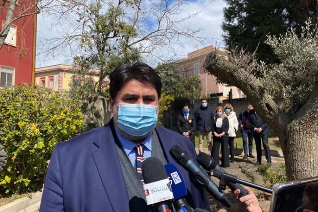 Il presidente Solinas