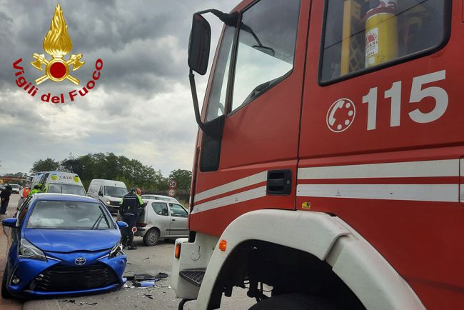 La scena dell'incidente