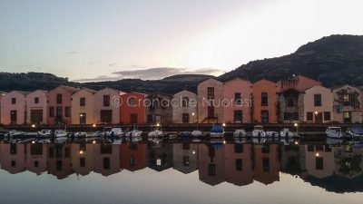 Uno scorcio di Bosa al crepuscolo(foto S.Novellu)
