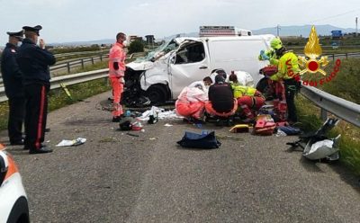 La scena dell'incidente