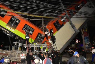 La scena del disastro a Città del Messico