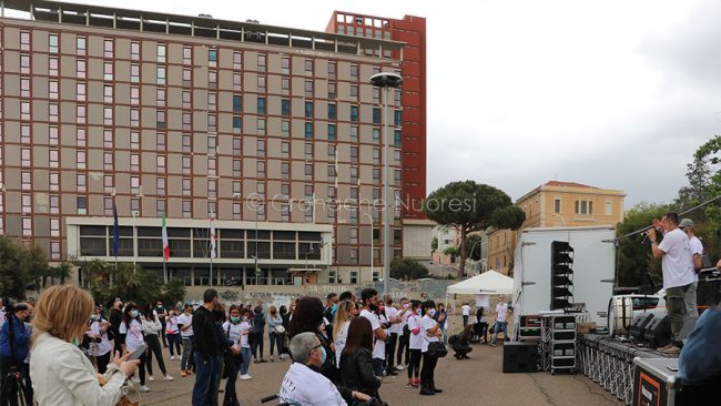 Cagliari. Manifestazione delle Magliette Bianche (foto K.Lai)