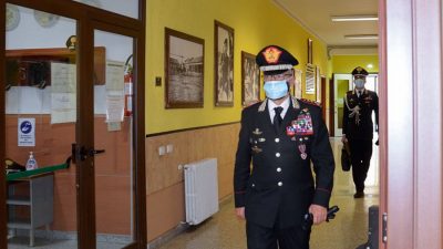 Comandante Interregionale Carabinieri Carmelo Burgio in visita al Comando di Nuoro